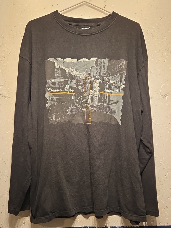 Schott NYC Other - Vintage 2000's Schott NYC Black Long Sleeve Graphic T-Shirt (Large)